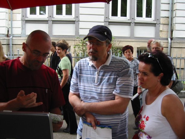Andrang beim ADFC-Stand